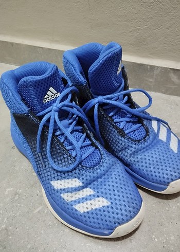 Adidas Erkek Çocuk Mavi Bağcıklı basketbol Ayakkabısı