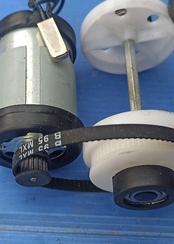 Dc Motor Kasnak Mekanizması 24 Volt 60 watt Seti - Görsel 2