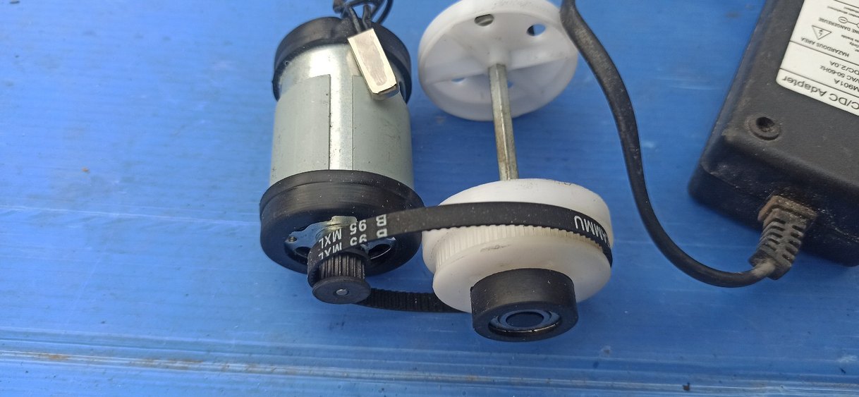 Dc Motor Kasnak Mekanizması 24 Volt 60 watt Seti - Görsel 2