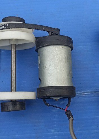 2 adet 24 Volt 76 W Dc Motor Kasnak Mekanizması( Set Halinde) - Görsel 5