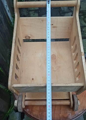 Ahşap Çocuk Market Arabası - Görsel 5