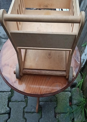 Ahşap Çocuk Market Arabası - Görsel 3