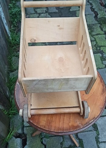 Ahşap Çocuk Market Arabası - Görsel 2