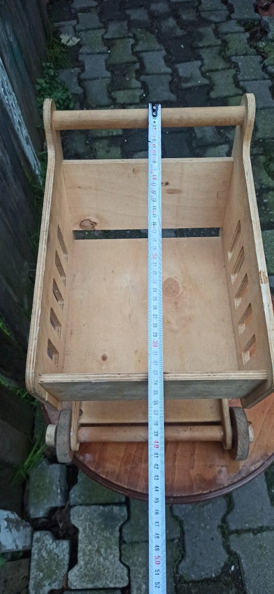 Ahşap Çocuk Market Arabası - Görsel 5