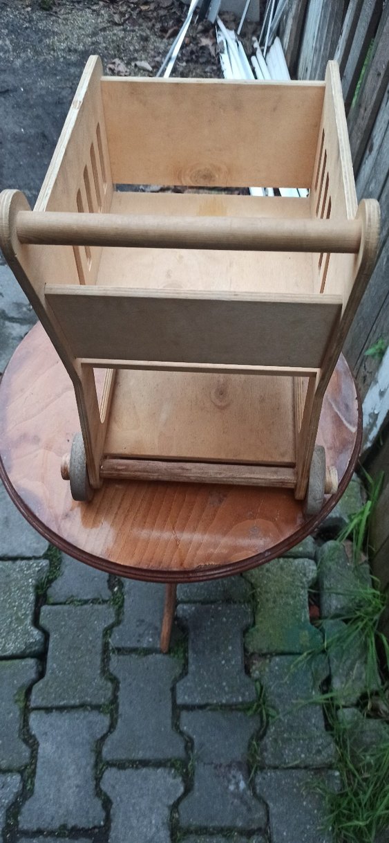 Ahşap Çocuk Market Arabası - Görsel 3