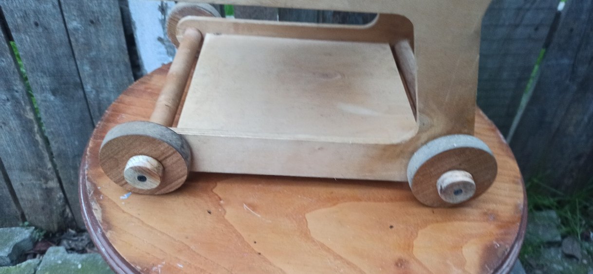 Ahşap Çocuk Market Arabası - Görsel 4