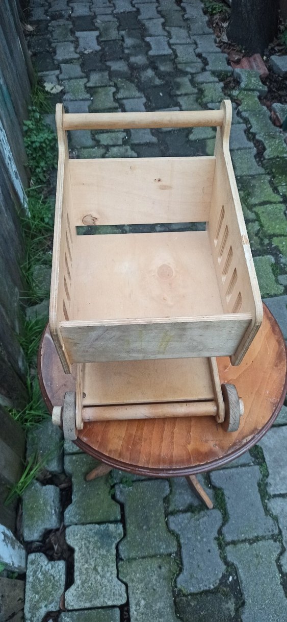 Ahşap Çocuk Market Arabası - Görsel 2