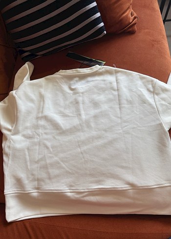 Les Benjamins Beyaz Pamuklu Kadın Sweatshirt orijinal
