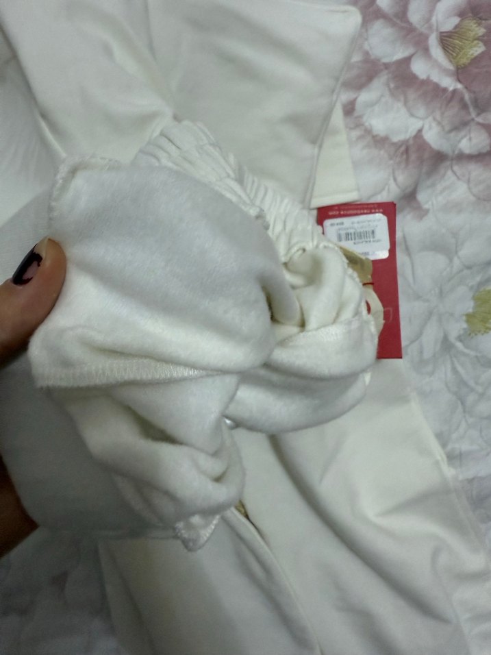 Kadın Beyaz Rahat Kesim Eşofman Altı - Görsel 3