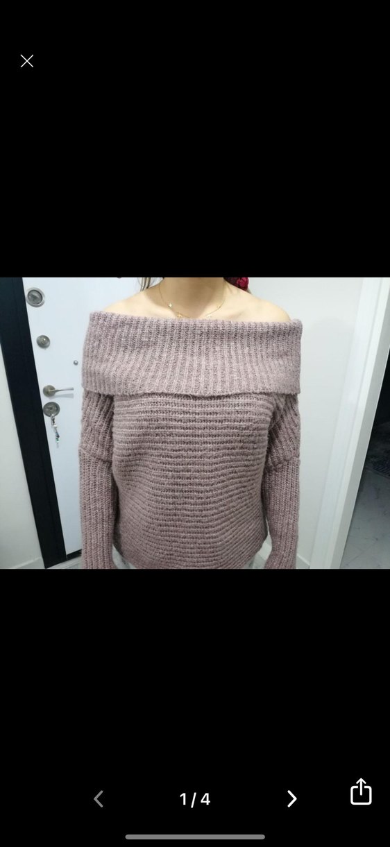 Bej Yumuşak Örgü Kadın Kazak - Görsel 2