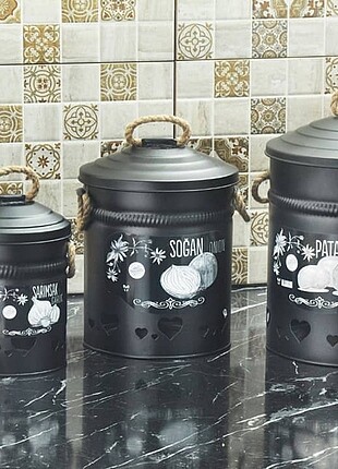 Zara Home 3 Lu Patates Sogan Sarimsak kovasi
