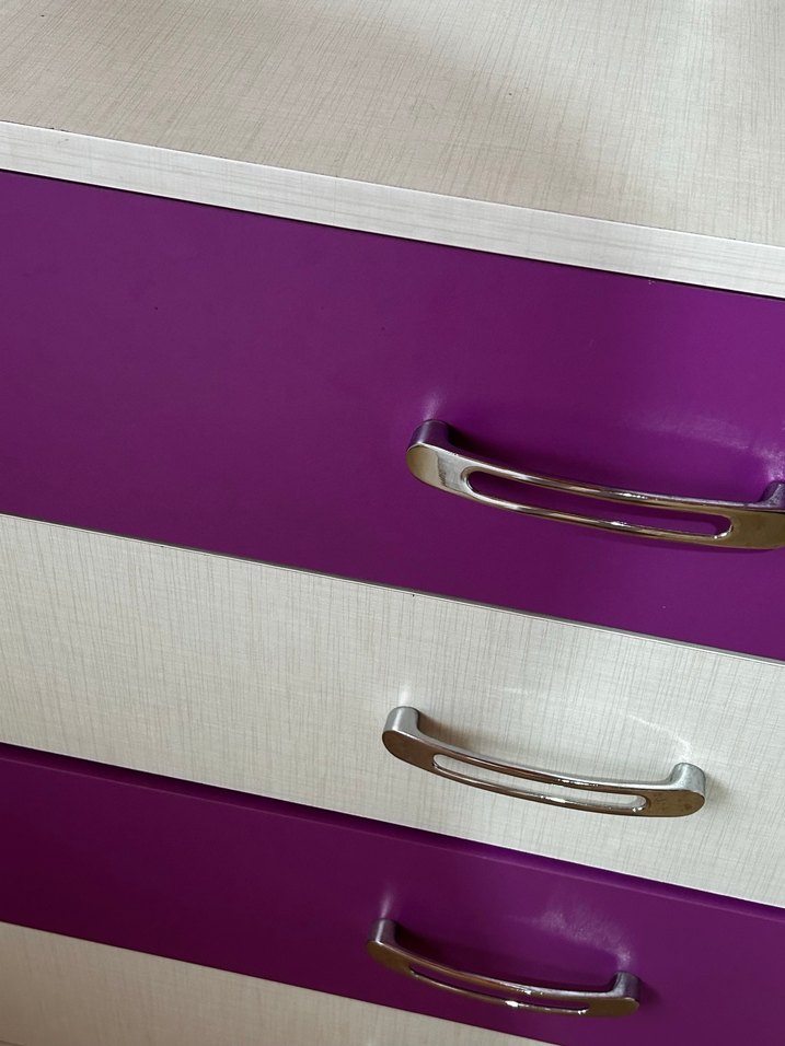 Parlak Mor  Şifonyer - Görsel 2