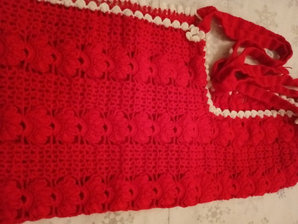 Kırmızı Örgümutfak Önlüğü - Görsel 2