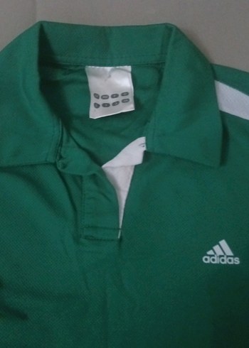 Kızlar için Yeşil Adidas Polo Tişört - Görsel 8