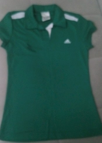 Kızlar için Yeşil Adidas Polo Tişört - Görsel 7