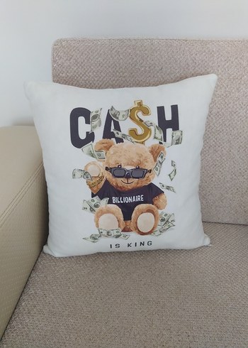 Baskılı Kahverengi Sokak Stili Yastık