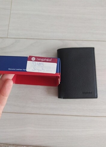 Cengiz Pakel siyah deri cüzdan 