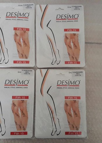 cicek desenli Külotlu Çorap 4lu