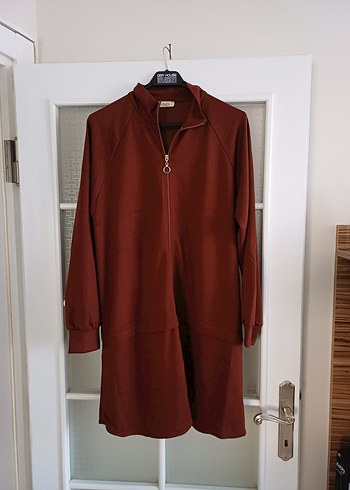 44-46 beden Kahverengi Uzun Fermuarlı Eşofman takımı - Görsel 3