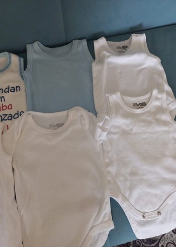 Beyaz Kısa Kollu Bebek Body - Görsel 5