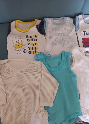 Beyaz Kısa Kollu Bebek Body - Görsel 7