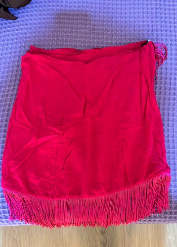 Pembe Saten Kadın Pareo