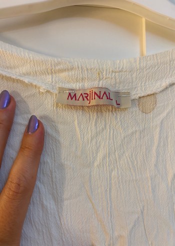 Uzun Beyaz Bohem Kolsuz Kadın pareo - Görsel 3