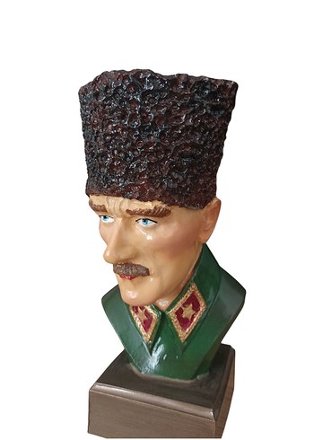 Kahverengi Kasketli Atatürk Büstü - Görsel 4