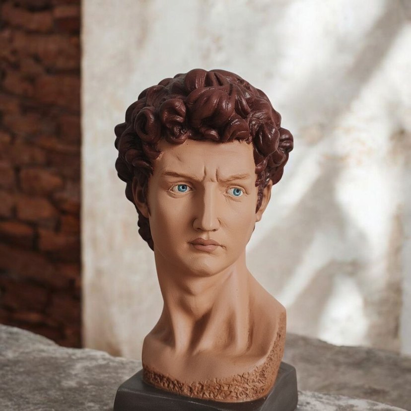 Kahverengi Büst David - Görsel 2