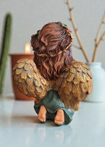 Turkuaz Melek Biblo Pastel Renkli - Görsel 3