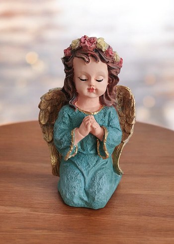 Turkuaz Melek Biblo Pastel Renkli - Görsel 2