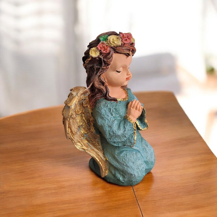 Turkuaz Melek Biblo Pastel Renkli - Görsel 5