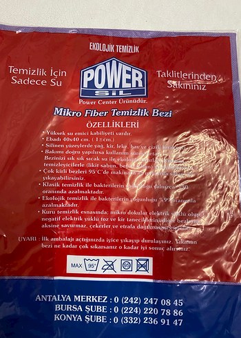 Power Mikro Fiber Temizlik Bezi Kırmızı - Görsel 4