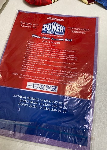 Power Mikro Fiber Temizlik Bezi Kırmızı - Görsel 3