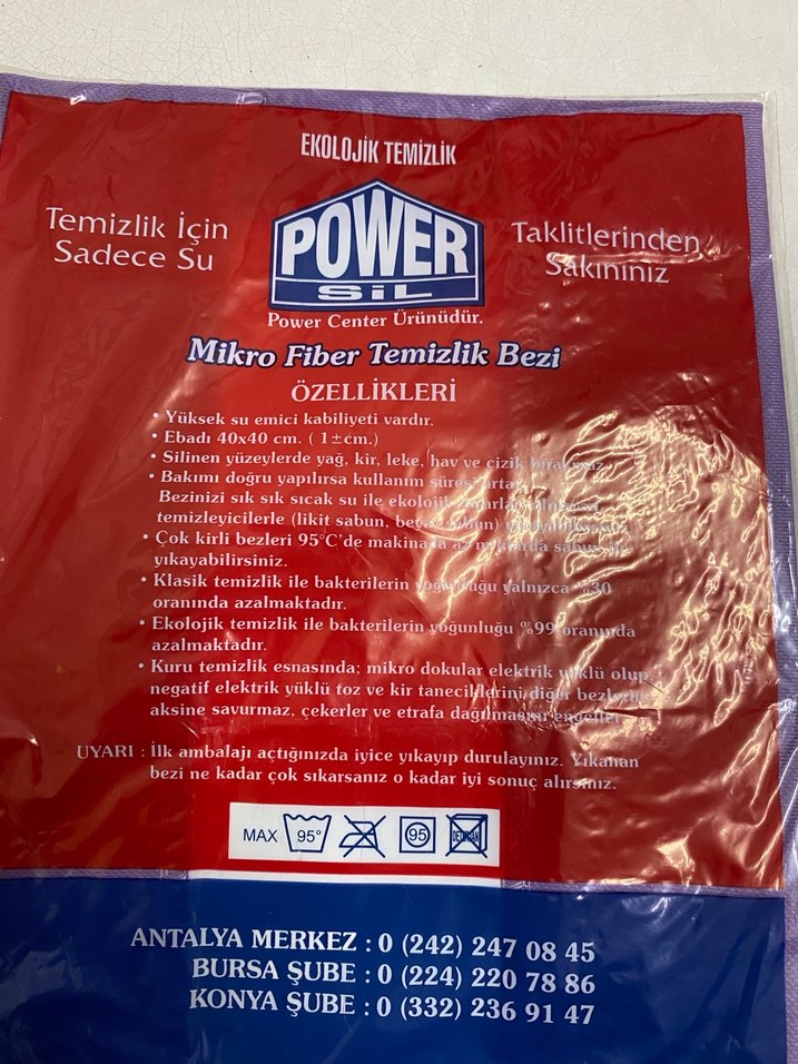 Power Mikro Fiber Temizlik Bezi Kırmızı - Görsel 4