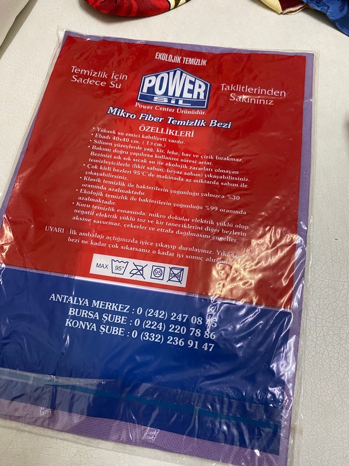 Power Mikro Fiber Temizlik Bezi Kırmızı - Görsel 3