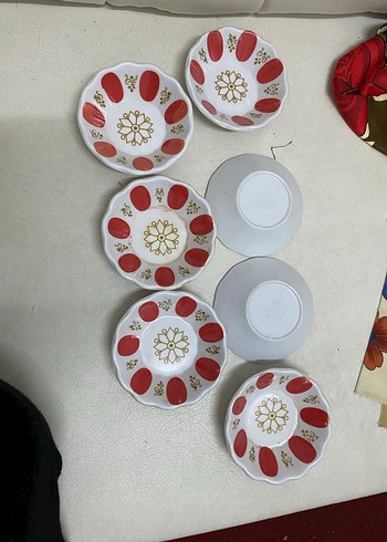 Kırmızı Puantiyeli 7 Parça Tabak Seti - Görsel 7