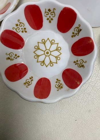 Kırmızı Puantiyeli 7 Parça Tabak Seti - Görsel 4