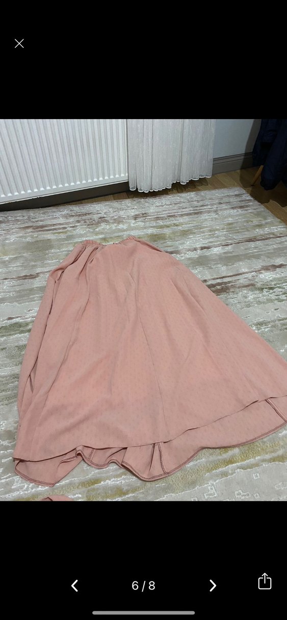 Pembe Bohem Tarz Uzun Elbise - Görsel 4