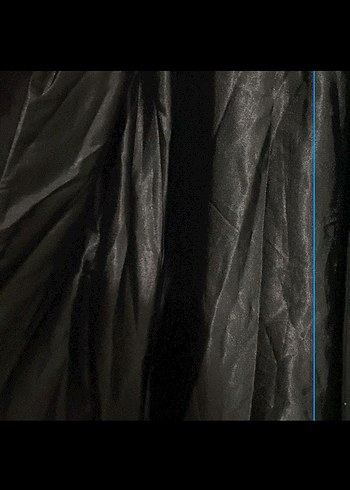 Çıt çıt düğme Siyah Uzun Kadın Kaban - Görsel 4