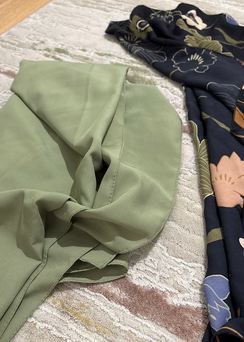 Bohem Tarz Khaki Kadın Şal - Görsel 3