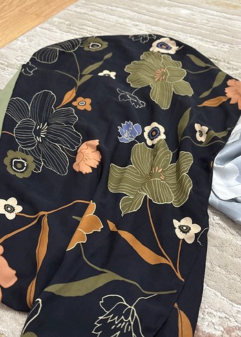 Bohem Tarz Khaki Kadın Şal - Görsel 2