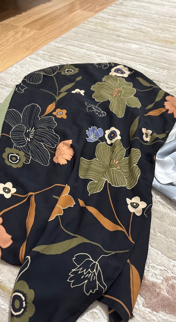 Bohem Tarz Khaki Kadın Şal - Görsel 2