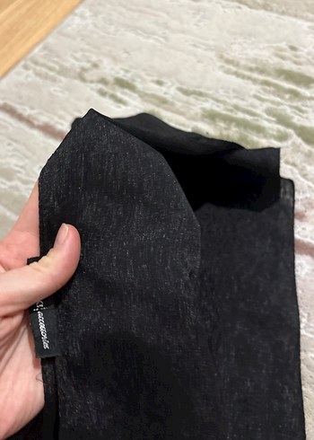 Siyah parıltılı şal - Görsel 4