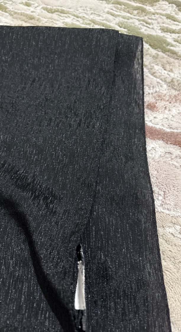 Siyah parıltılı şal - Görsel 2