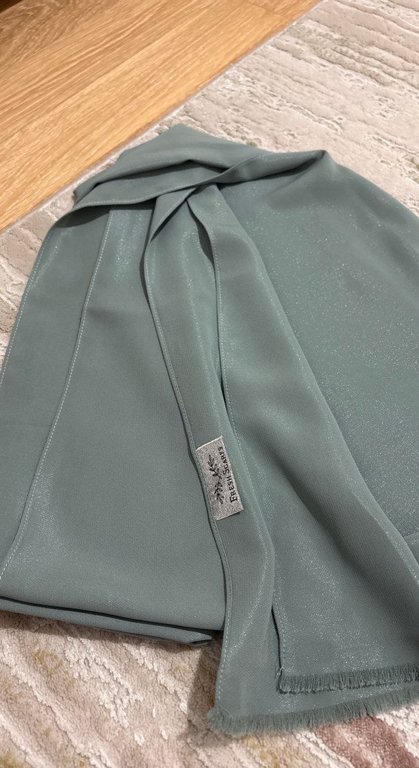 Su yeşili simli hafif parıltılı - Görsel 3