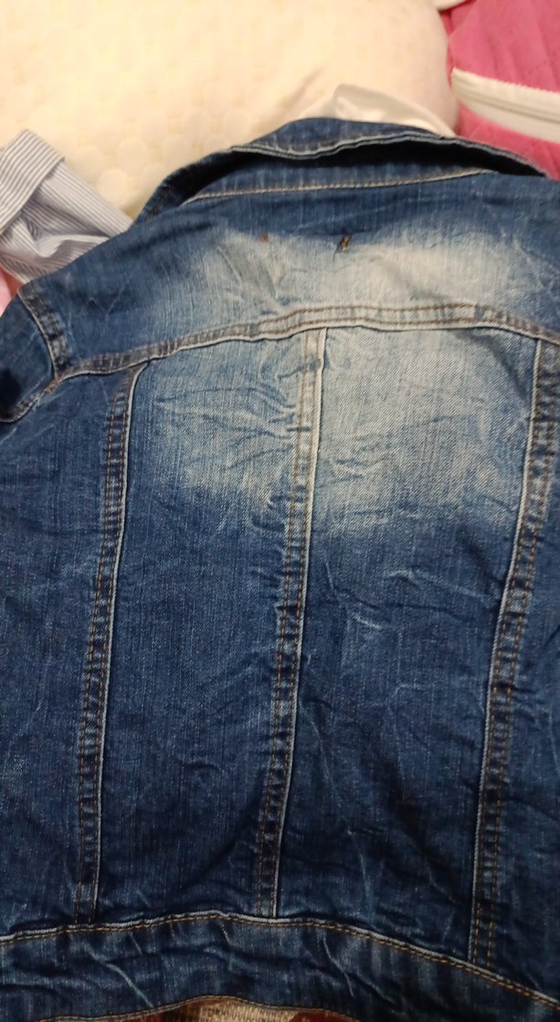 Düğmeli Mavi Kot Ceket - Görsel 3