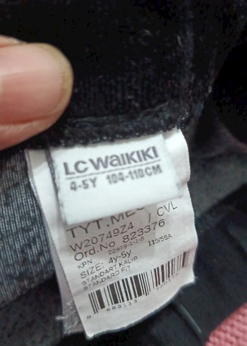 Kız Çocuk Siyah Sıkı Kesim Tayt - Görsel 3