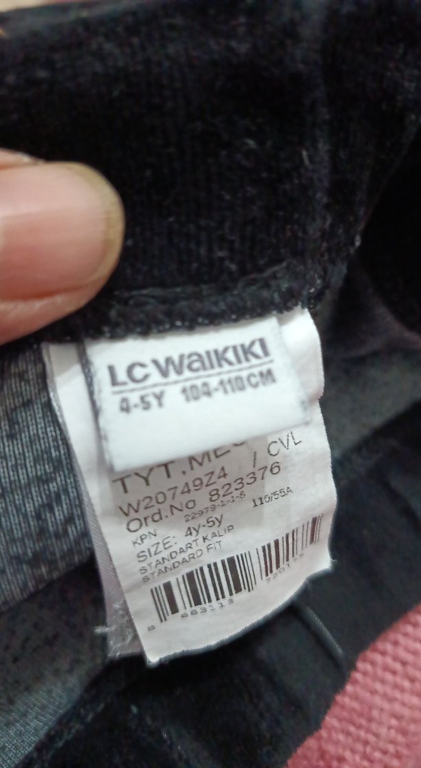 Kız Çocuk Siyah Sıkı Kesim Tayt - Görsel 3