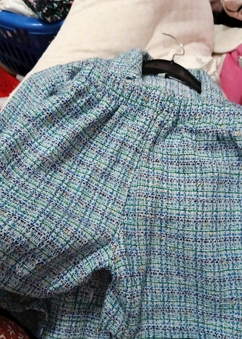 Düğmeli Mini Mavi çocuk takım - Görsel 7